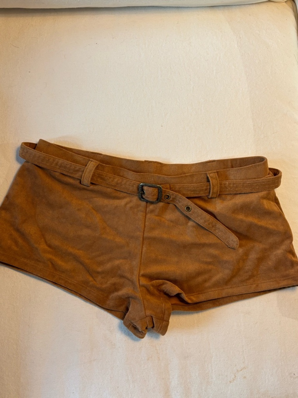 Frankie’s x Bella Brown Suede Shorts